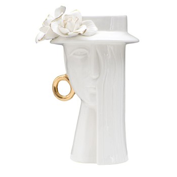 VASO DE PORCELANA ELEGANTE PARA MULHER