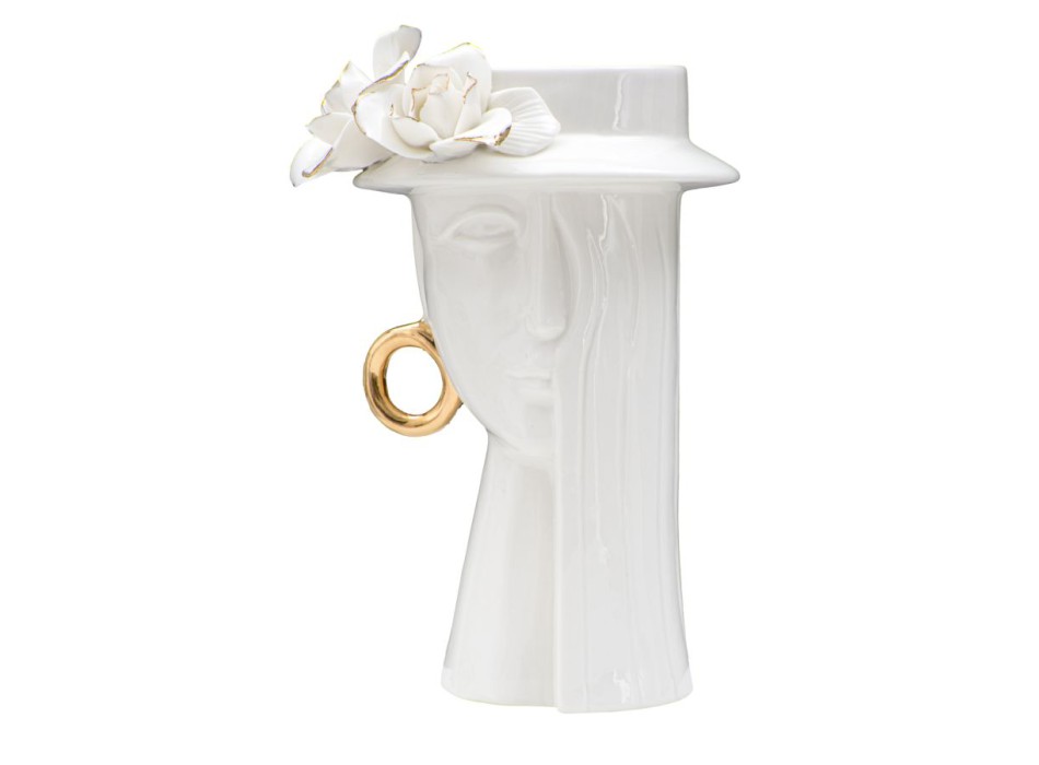 VASO DE PORCELANA ELEGANTE PARA MULHER