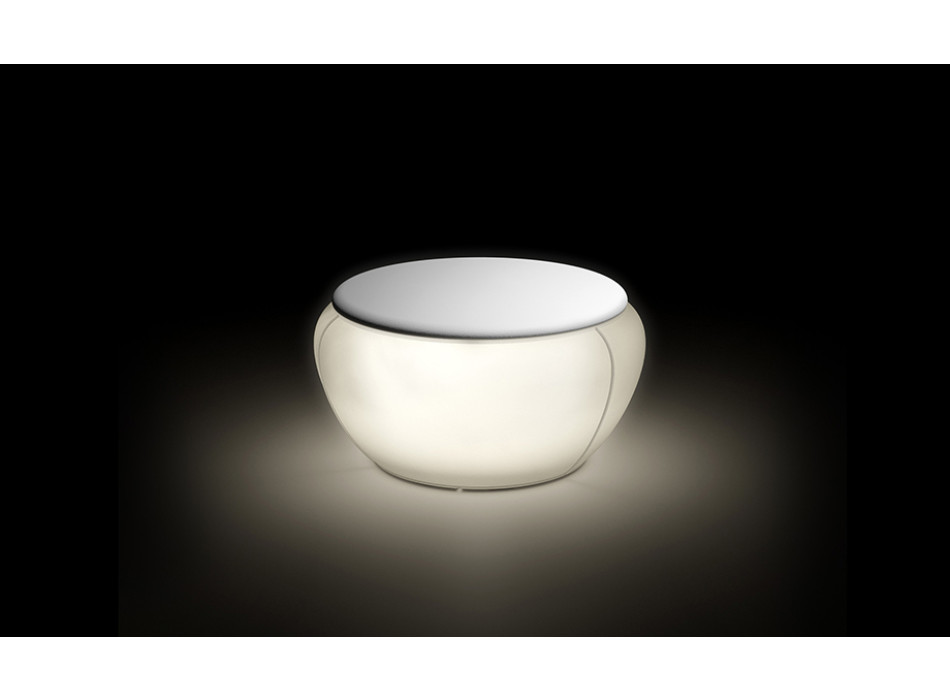 Mesa de centro Vela, versão luminosa da Plust
