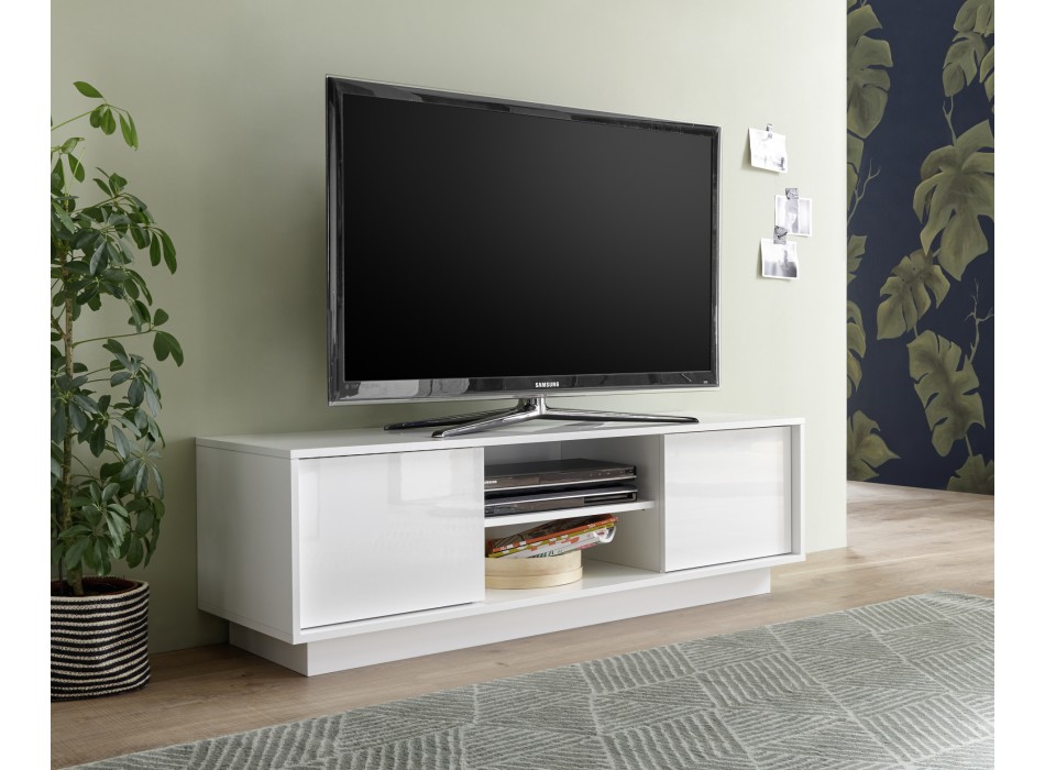 ICE TV-stativ med 2 dörrar 138x44x43 cm