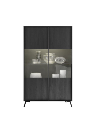 CITY - Vitrinskåp med 2 dörrar