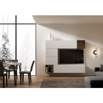 Isoka Compositions - Isoka A11 väggkomposition för vardagsrum B.194 H.160 D.39.2