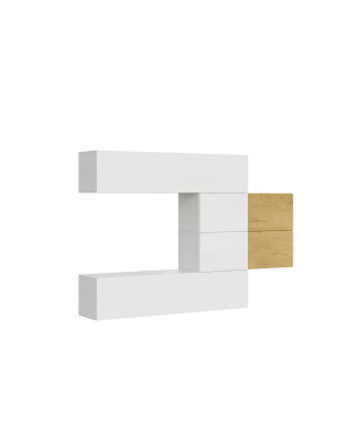 Isoka Compositions - Isoka A24 väggkomposition för vardagsrum B.234 H.160 D.39.2