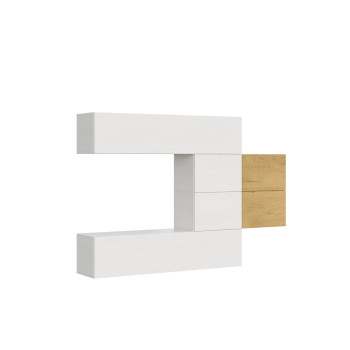 Isoka Compositions - Isoka A24 väggkomposition för vardagsrum B.234 H.160 D.39.2