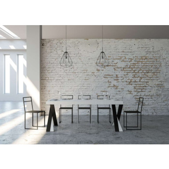 Utdragbart konsolbord 90x40/196 cm Diago Small Premium Antracitram