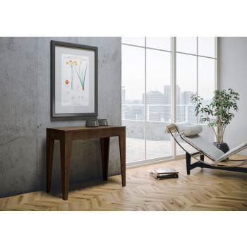 Isotta Konsolbord - Utdragbart Konsolbord 90x42/198 cm Isotta Liten Vit Ask