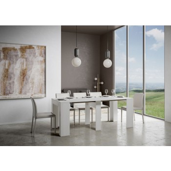 Modemkonsol - Utdragbar konsol 90x42/302 cm Modem Vit Ask