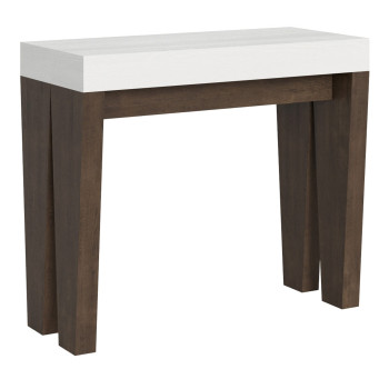 Spimbo Konsolbord - Utdragbart Konsolbord 90x40/300 cm Spimbo Vit Ask