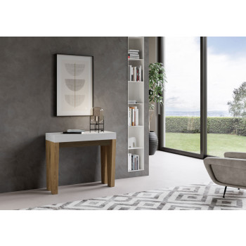 Spimbo Konsolbord - Utdragbart Konsolbord 90x40/300 cm Spimbo Vit Ask