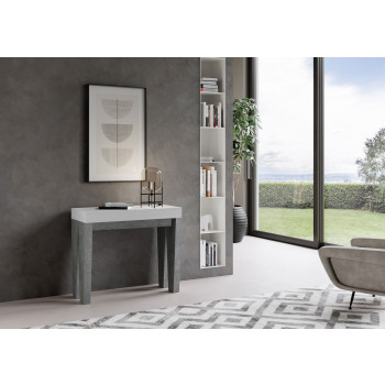Spimbo Konsolbord - Utdragbart Konsolbord 90x40/300 cm Spimbo Vit Ask