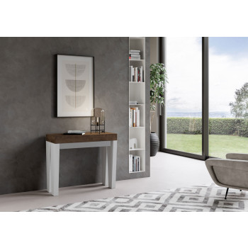 Spimbo Konsolbord - Utdragbart Konsolbord 90x40/300 cm Spimbo Vit Ask