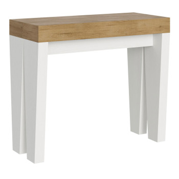 Spimbo Konsolbord - Utdragbart Konsolbord 90x40/300 cm Spimbo Vit Ask