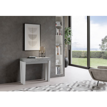 Spimbo Konsolbord - Utdragbart Konsolbord 90x40/300 cm Spimbo Vit Ask