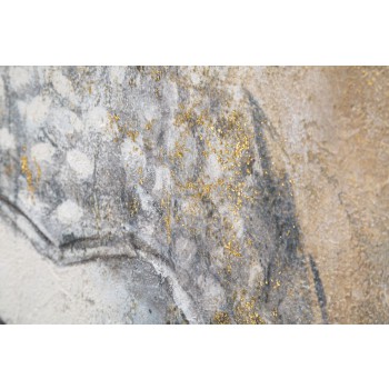 MÅLNING PÅ DUK BUDDHA-LJUS -B-