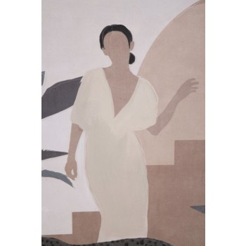 MÅLNING PÅ DUK LADY -C-