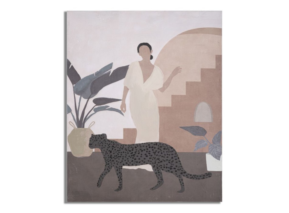 MÅLNING PÅ DUK LADY -C-