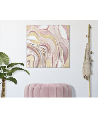 MÅLNING PÅ ROSA DUK