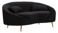 OSLO 2-SITS SOFFA MED SVARTA DYNOR