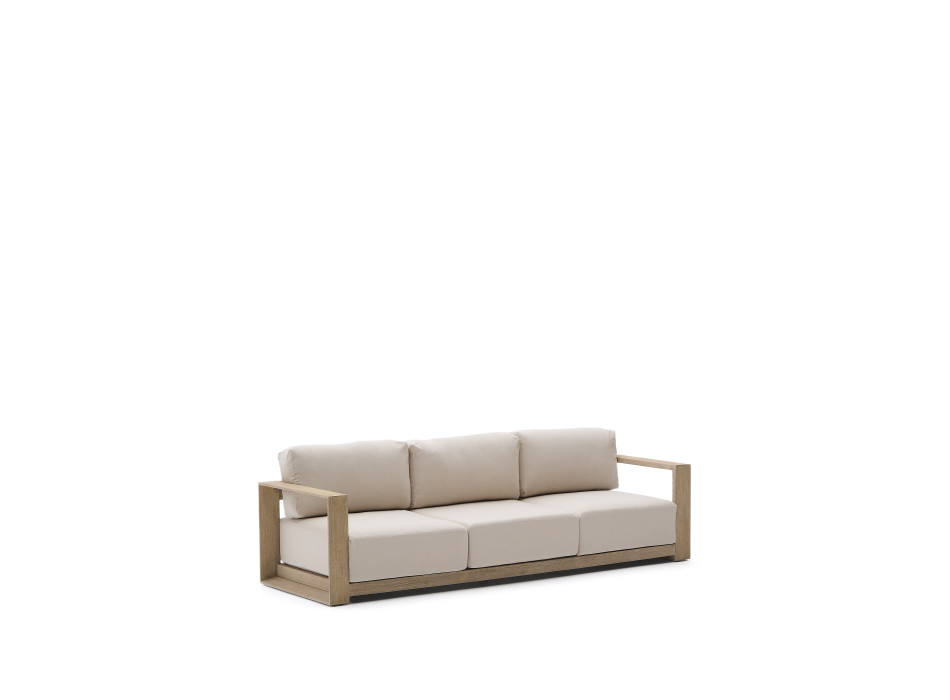 Ambra 3-sitssoffa i massivt akaciaträ med ljus finish, 249 cm, FSC 100%