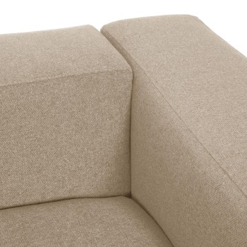 Blok 2-sits beige soffa 210 cm