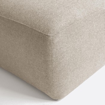 Blok 3-sitssoffa med vänster schäslong, beige, 300 cm