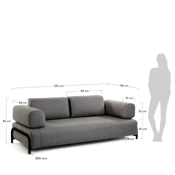 Compo 3-sits soffa