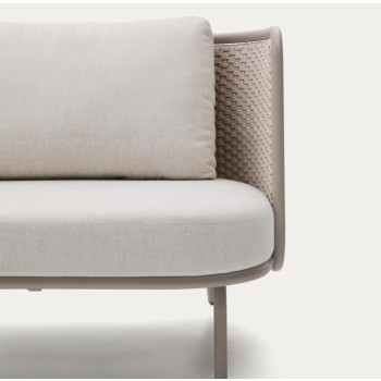 Sedalis 3-sits utomhussoffa i aluminium och rep