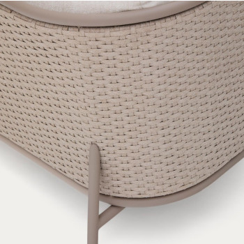 Sedalis 3-sits utomhussoffa i aluminium och rep