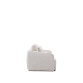 Laira 3-sits bäddsoffa i ecru chenille, 218 cm, FSC Mix Credit