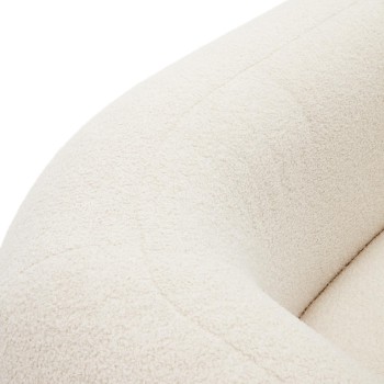 Martina 3-sits soffa i ecru bouclétyg 