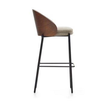 Eamy pall i askfaner chenille med wengé-finish, 77 cm