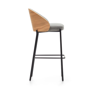 Eamy pall i askfaner chenille med wengé-finish, 77 cm