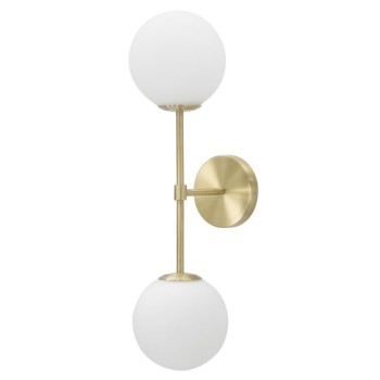 GLAMIG DUBBEL VÄGGLAMPA