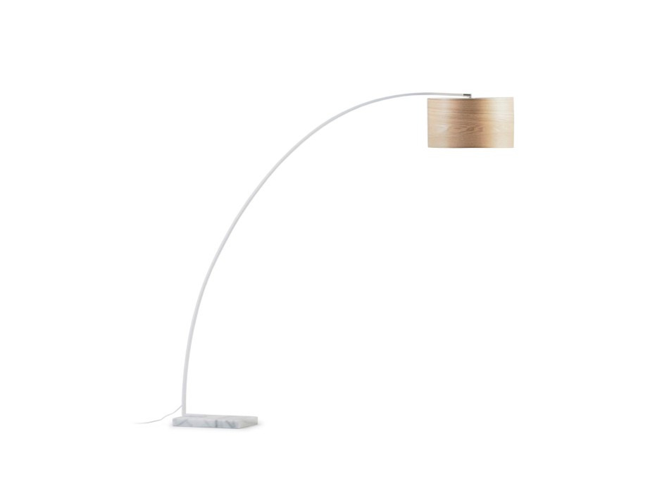 Juhe golvlampa i askträ, metall i askträ, metall