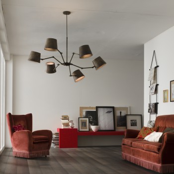 Ljuskrona i industriell stil REPORTER 271.04.OF IL FANALE