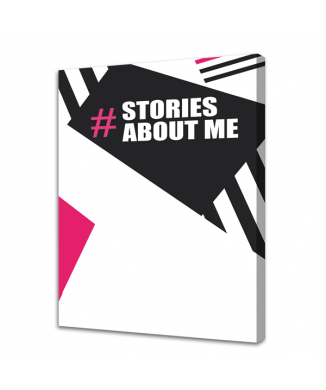 Svart tavla OM MIG G6824 PINTDECOR