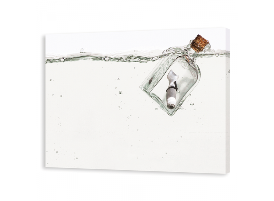 Svart tavla MEDDELANDE I FLASKA G2418 PINTDECOR