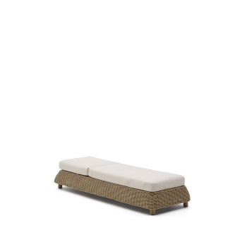 Meria solsäng i konstrotting och ben i 100 % FSC massivt akaciaträ