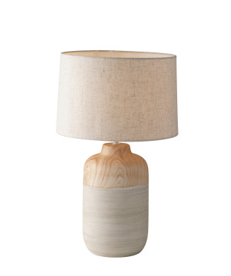 LJUS TRÄIG ELFENBEN 1XE27 30X49CM