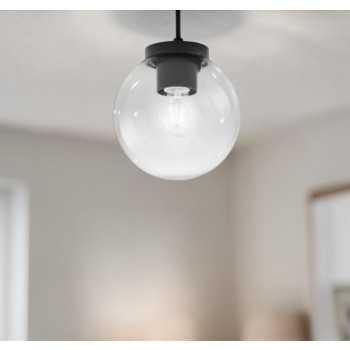 POLLY TRANSPARENT LAMPA 1XE27 IP44 20x21CM