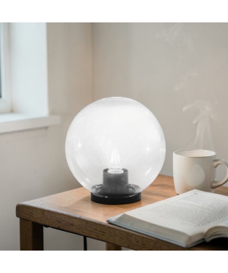 POLLY TRANSPARENT LAMPA 1XE27 IP44 25X26CM