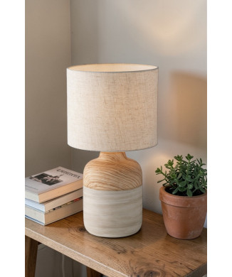 WOODY IVORY 1XE27 22X41CM LAMPA