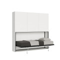 Kando horisontell enkelväggsäng med madrasskomposition D 