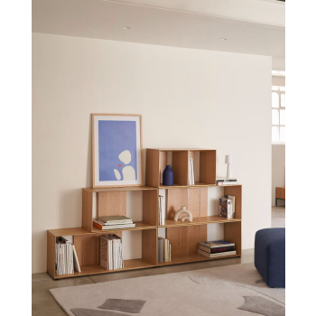 Litto liten fanerad bokhyllemodul 34 x 38 cm