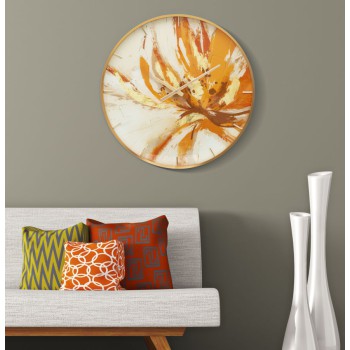 KLOCKA MED GLASÖVERDEL