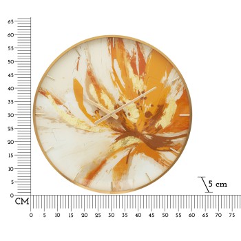 KLOCKA MED GLASÖVERDEL