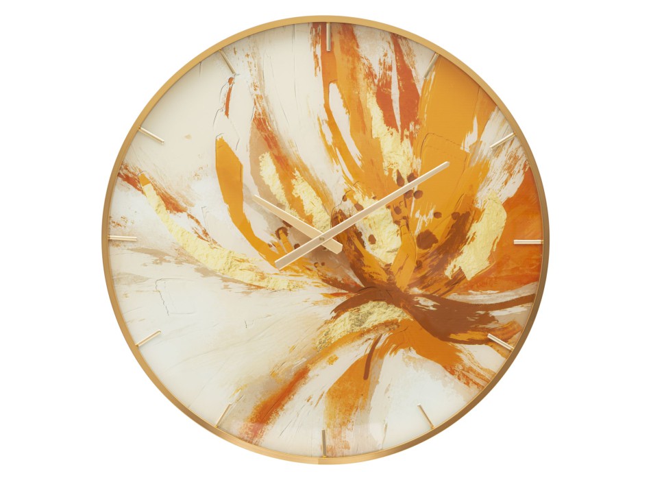 KLOCKA MED GLASÖVERDEL