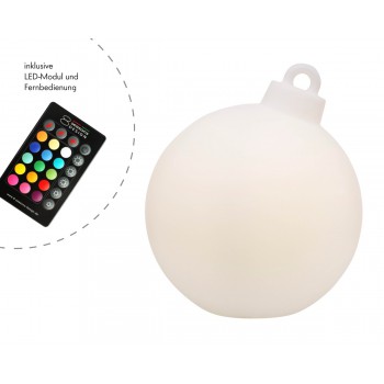 33 cm 32374W Lysande julkula med 8 årstiders design