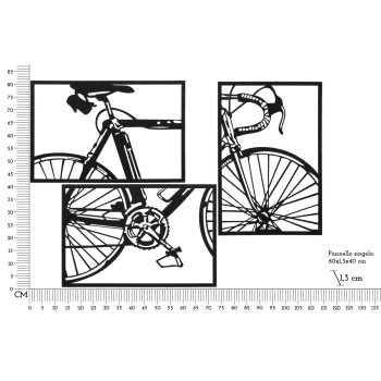 CYKELVÄGGPANEL SET 3 DELAR