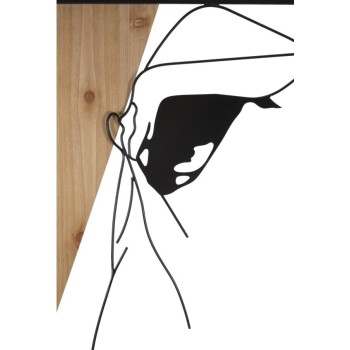 VÄGGPANEL -B- JÄRN OCH TRÄ